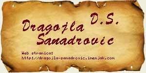 Dragojla Sanadrović vizit kartica